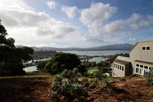 Tiburon, Belvedere and Mt. Tamalpais in the distance. Marin County, CA